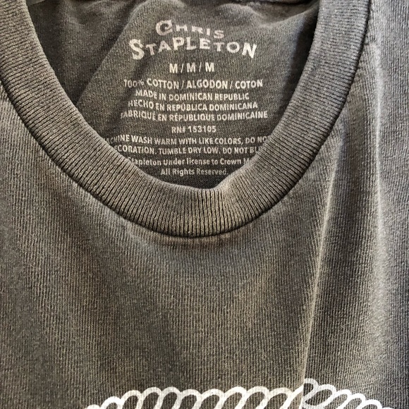 Chris Stapleton Garment Dyed Boyfriend T shirt - Picture 3 of 6